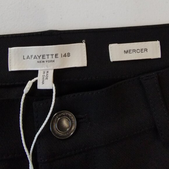 Lafayette 148 New York Mercer Cropped Stretch Pants Black Size 8 NWT - Picture 4 of 10